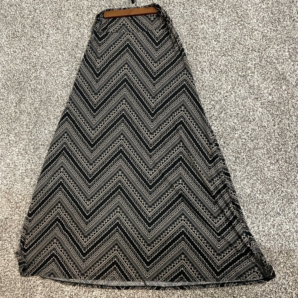 Alloy Apparel Chevron Maxi Skirt - Size L